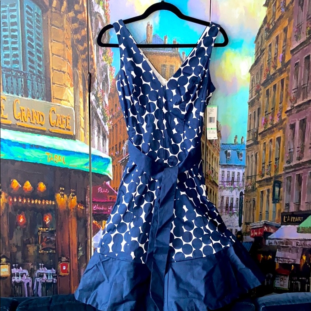 Blue/white polka dot dress brand new!!